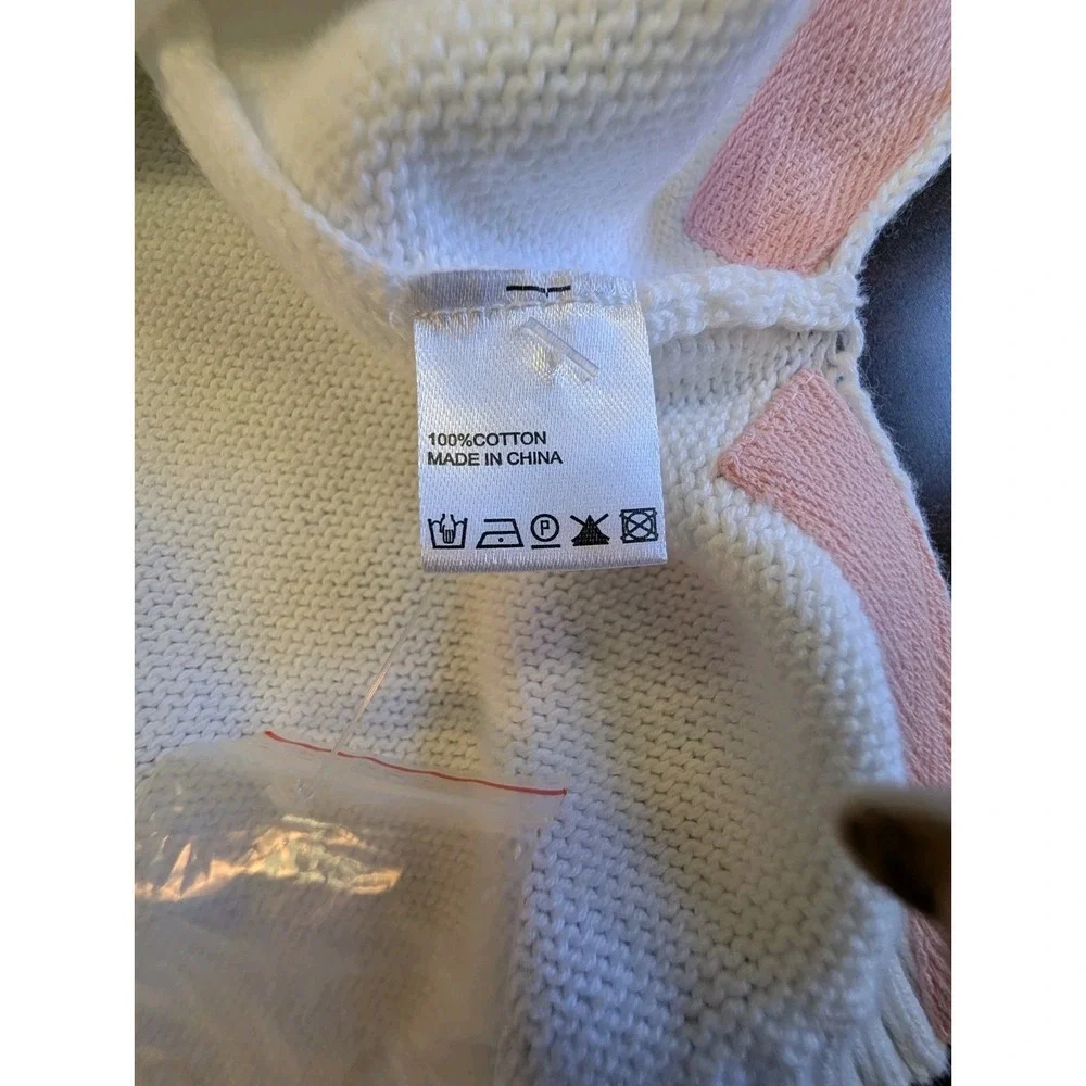 NEW! Pink Pineapple OBX Knit Half Zip Pullover SZ M
